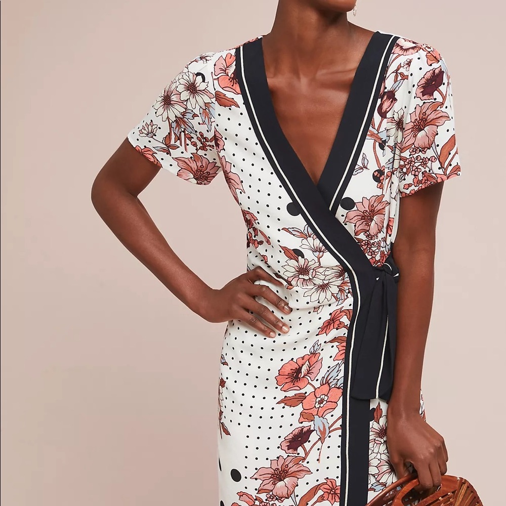 Maeve Aubrey Floral Wrap Dress ✨